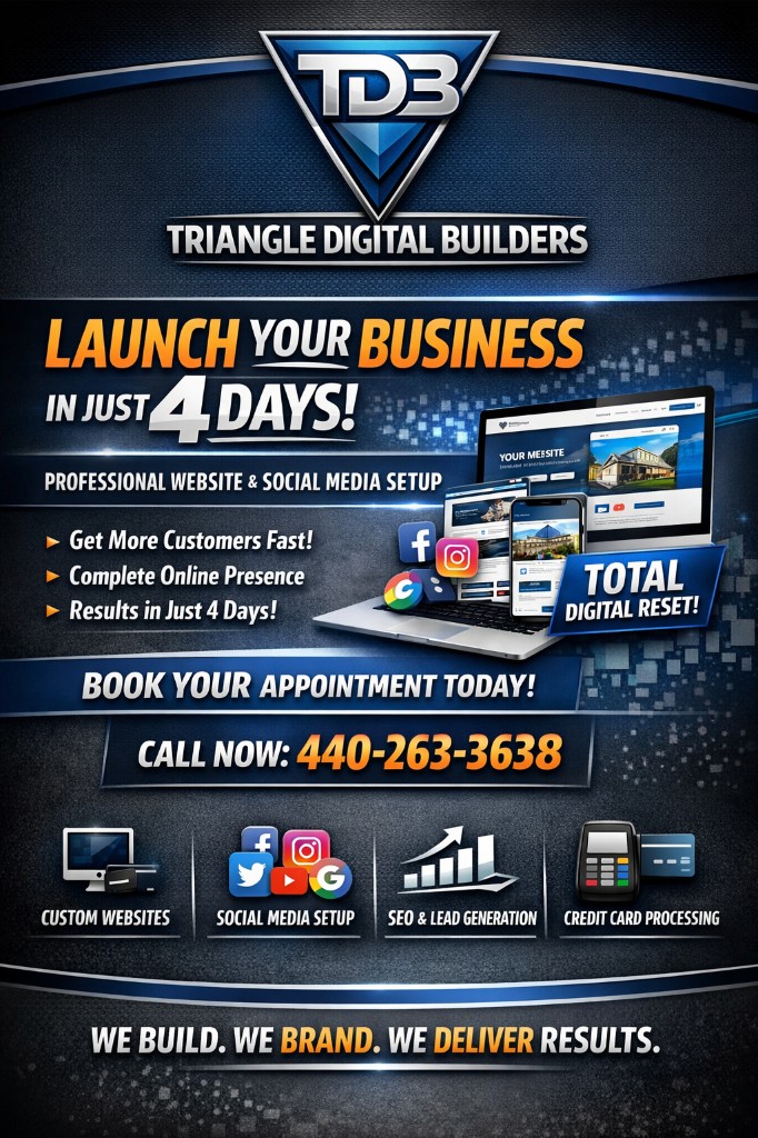 Triangle Digital Builders marketing flyer 3