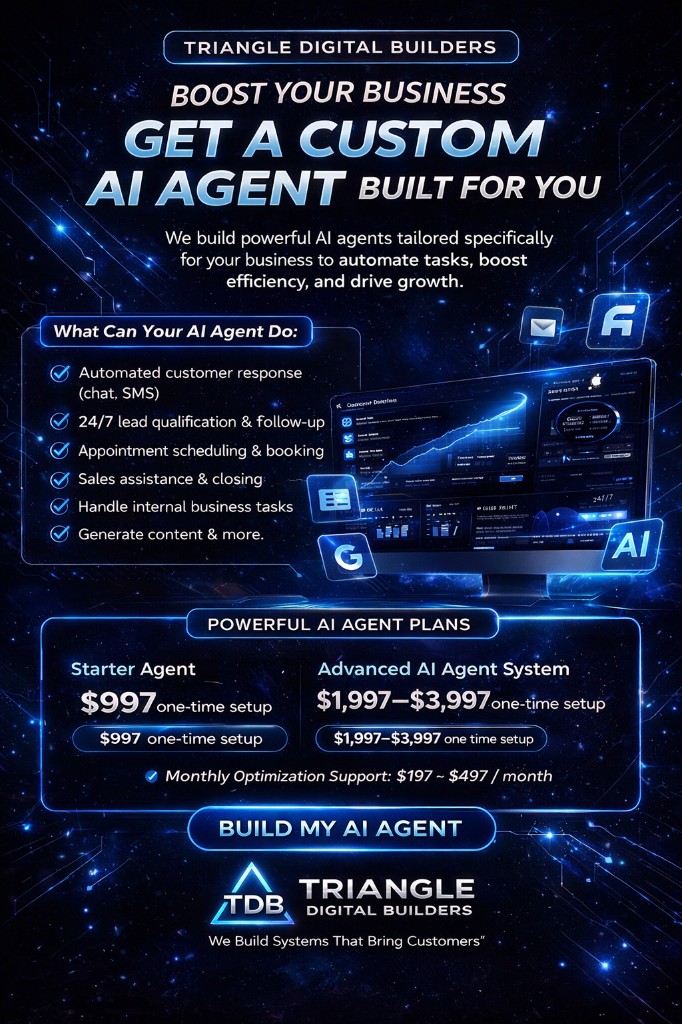 Custom AI agents — Triangle Digital Builders